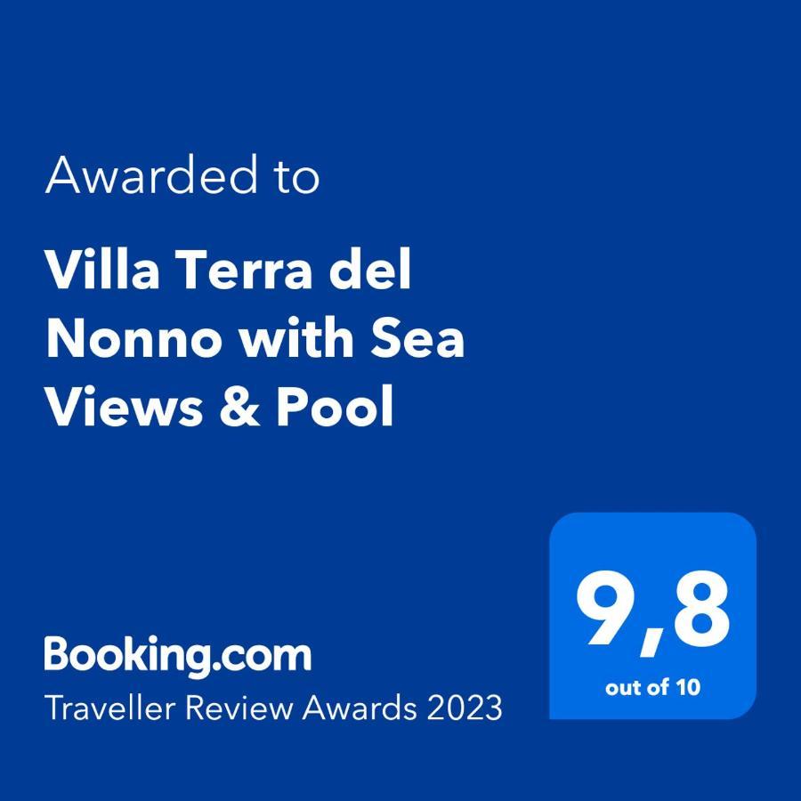 Villa Terra Del Nonno With Sea Views & Pool Гайос Екстериор снимка